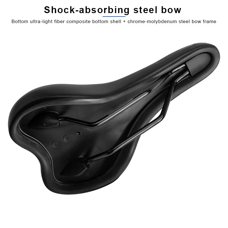 Selle de vélo Vintage confortable épaissir doux Absorption des chocs siège de vélo en cuir PU éponge
