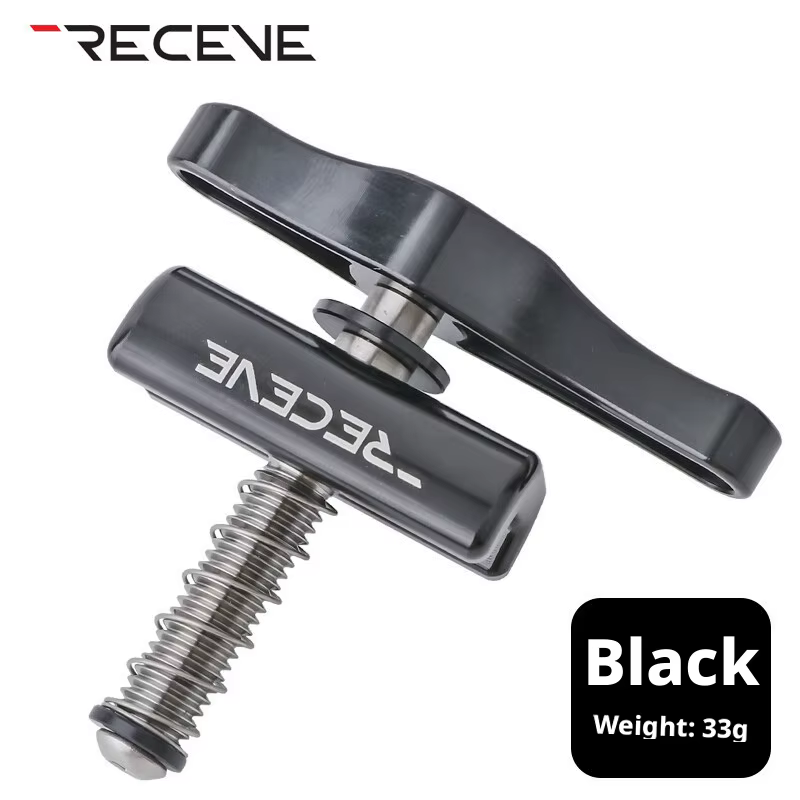 RECEVE - Pinces de charnière en alliage d'aluminium, boucle en C, bouton pliable pour vélo pliant Br