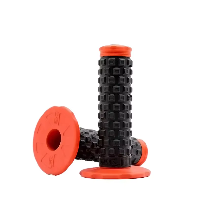 Nouvelles poignées de guidon 7/8'' pour vélo, moto, moto tout-terrain, poignées en caoutchouc, poign