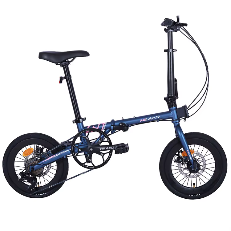 Vélo pliable en acier de 16 pouces, 8 vitesses, pour adultes, vente en gros