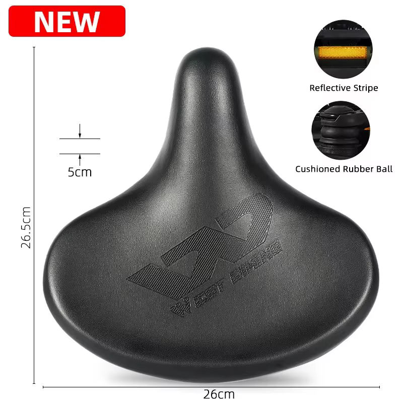 WEST BIKING-Selle ergonomique de vélo, longue distance, confortable, e-bike, coussin épais, VTT