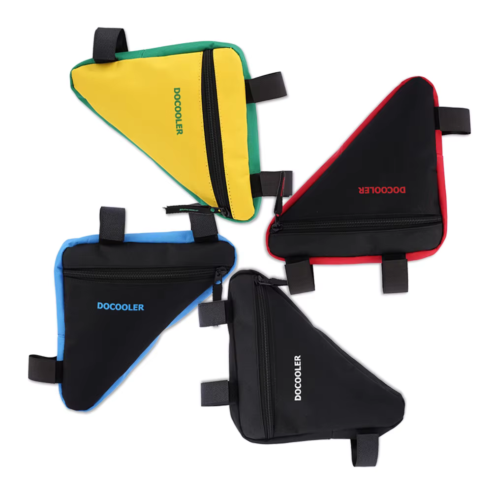 Sac de vélo triangulaire vtt, pochette de cadre de Tube de selle avant de vélo, sac de rangement d'o