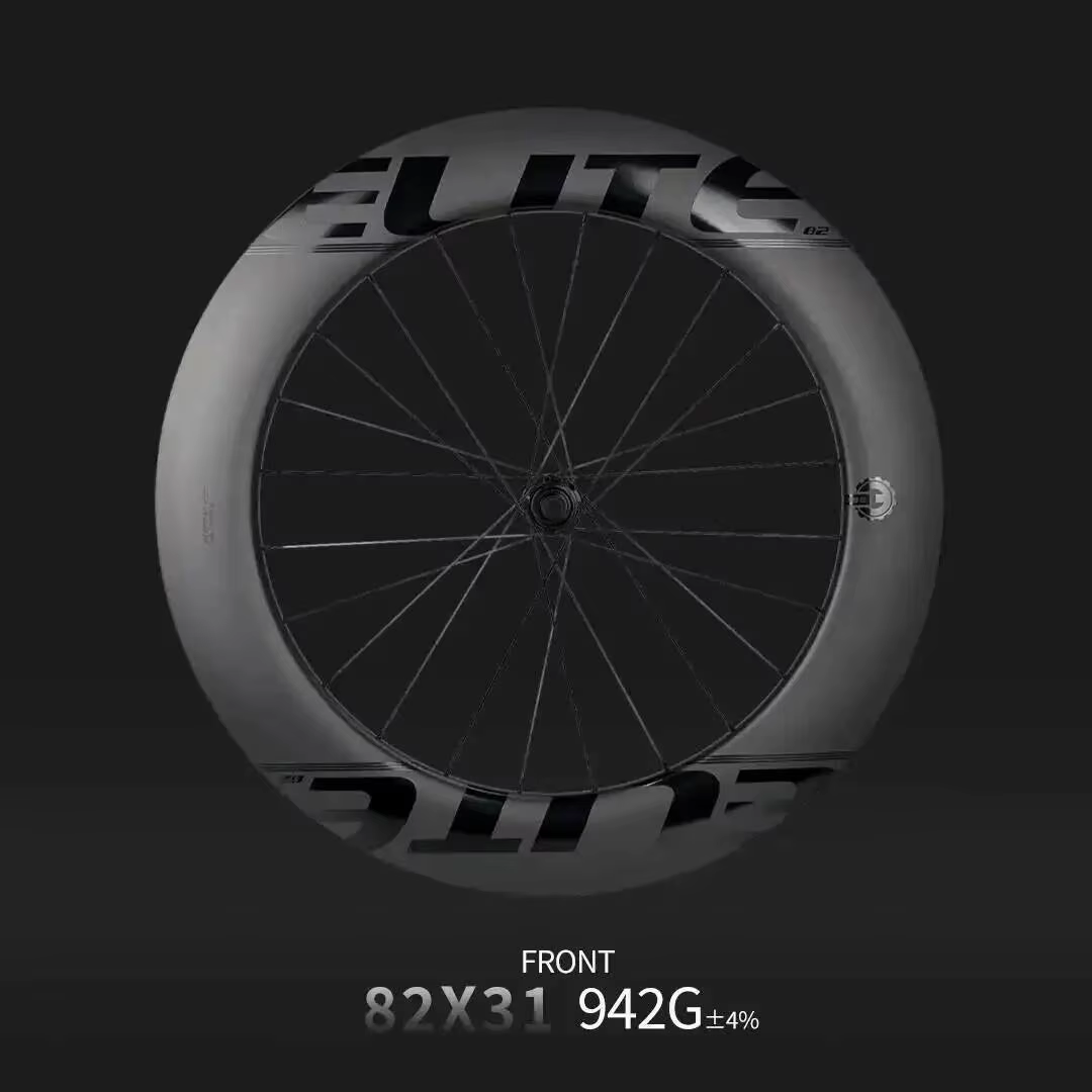 Roues de triathlon ELITEWHEELS, roues à disque pour contre-la-montre, modèle aérodynamique en carbon