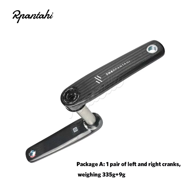 Pédalier de vélo de route RPANTAHI en fibre de carbone, avec axe en titane de 24 mm et une pignonniè