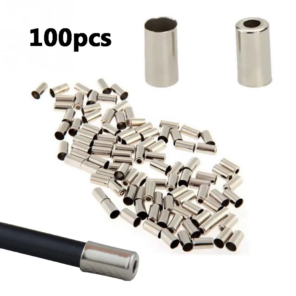 100 pièces 5*10mm vélo VTT manette de vitesse cordon fin couvre ligne de frein capuchon câble boucho