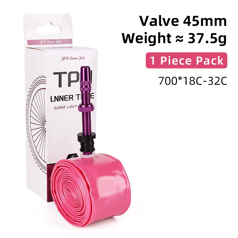 Chambre à air de vélo ultralégère ESLNF 700 x 18/25/28/32 pour vélo de route, pneu TPU, valve frança