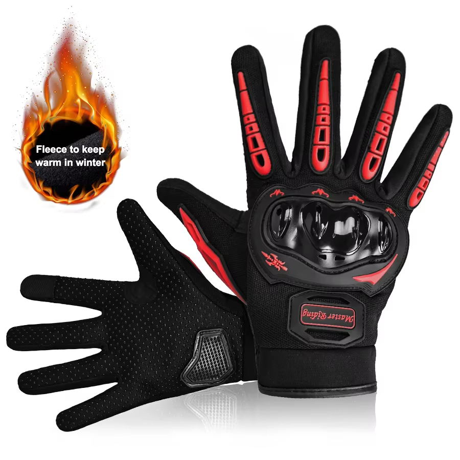 Mitaines de cyclisme d'hiver pour hommes, gants de vélo à doigts complets, sports de plein air, gard