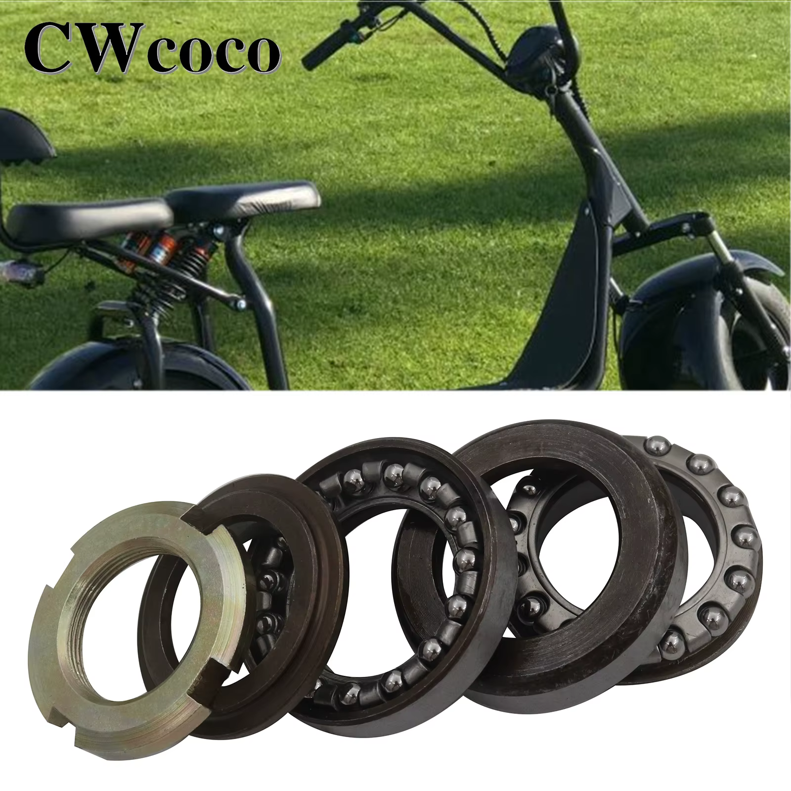Roulement de Fourche Avant pour Scooter Électrique, Pièces de Scooter Citycoco Harley