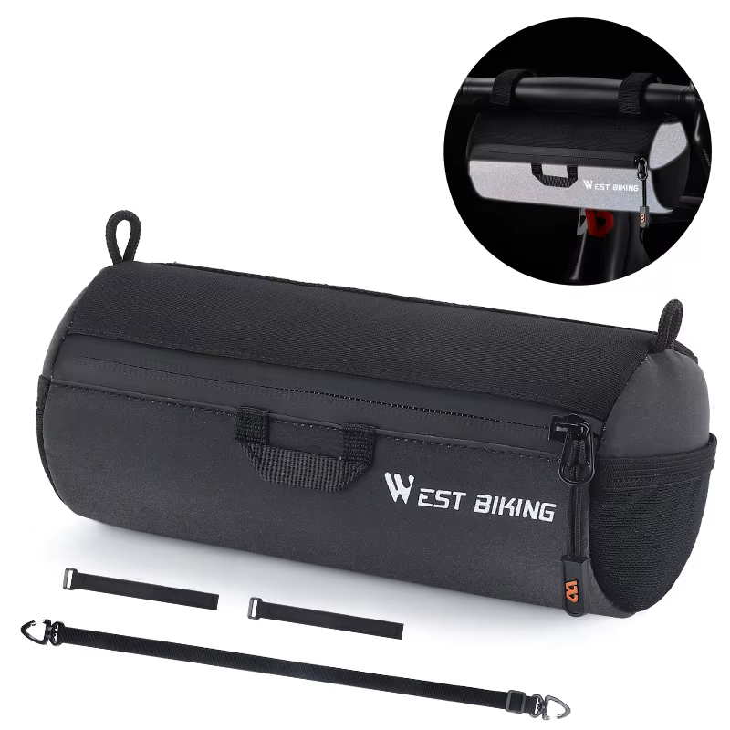 WEST BIKING – sac de guidon de vélo, sac à bandoulière réfléchissant Portable pour cyclisme vtt, vél