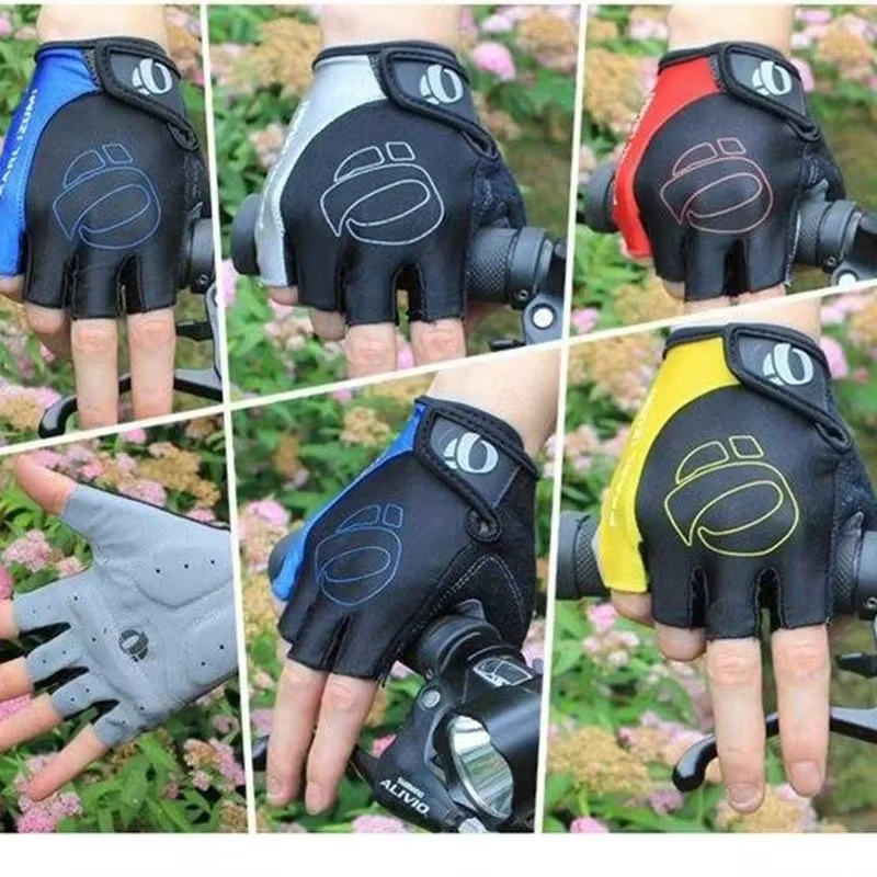 Gants demi-doigt en Gel pour vélo, antidérapants, résistants à la sueur, antichoc, protège-bras de r