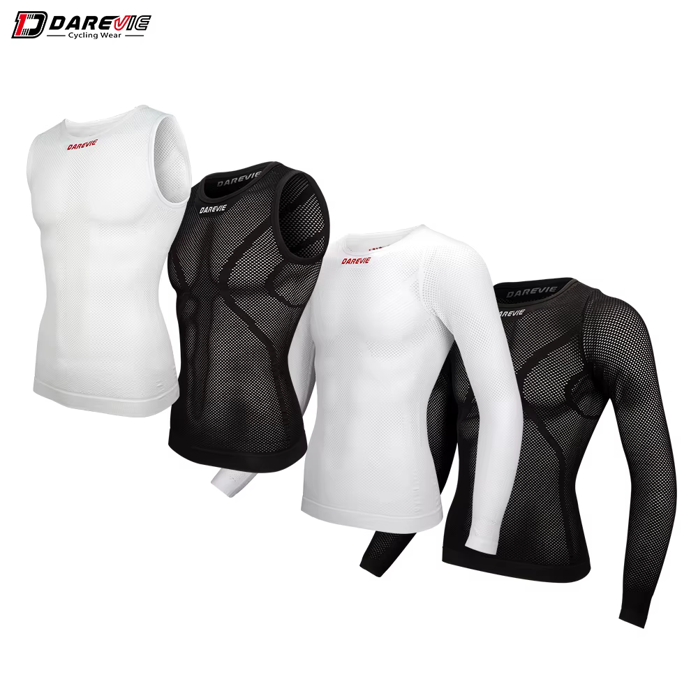 DAREVIE cyclisme première couche petite taille homme Compression sans couture vélo GYM cyclisme inté