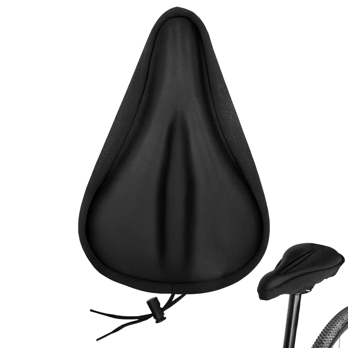 Selle de vélo 3D housse de selle de vélo rembourré Gel coussin souple VTT coussin de cyclisme respir