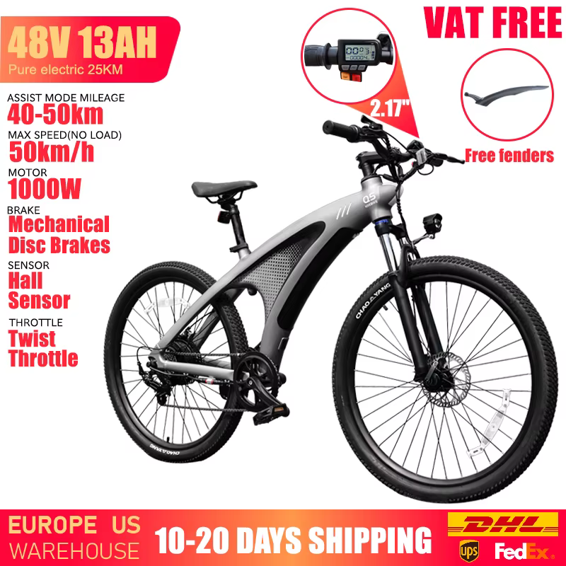 Vélo électrique HUANCI Q5 2000W, moto électrique tout-terrain, vélos électriques 48V 20AH, vélo élec