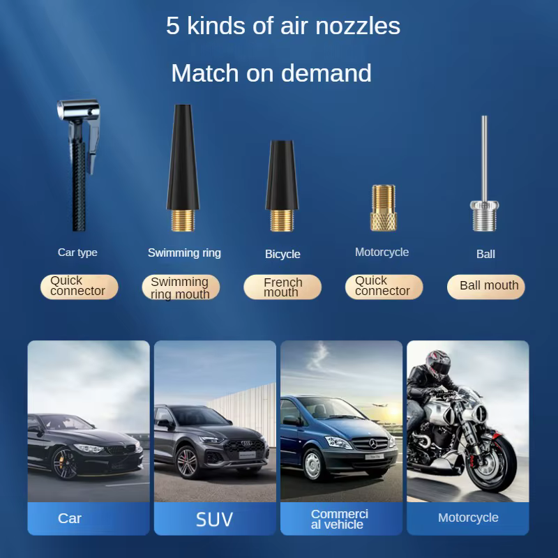 Pompe à Air sans fil 150psi, écran tactile/clé, gonfleur de pneus électrique Portable pour voiture, 