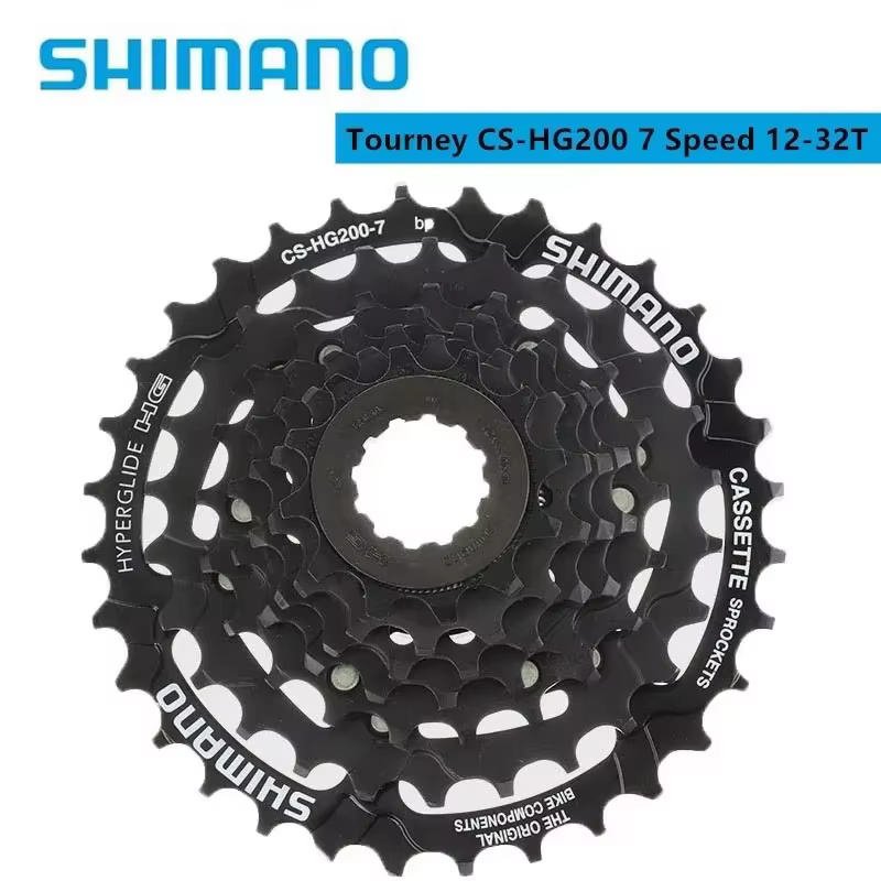 Shimano Tourney HG200 7s 12-28T/12-32T 8s 12-32T Cassette CS-HG200-7 / CS-HG200-8 pour VTT Vélo D'or