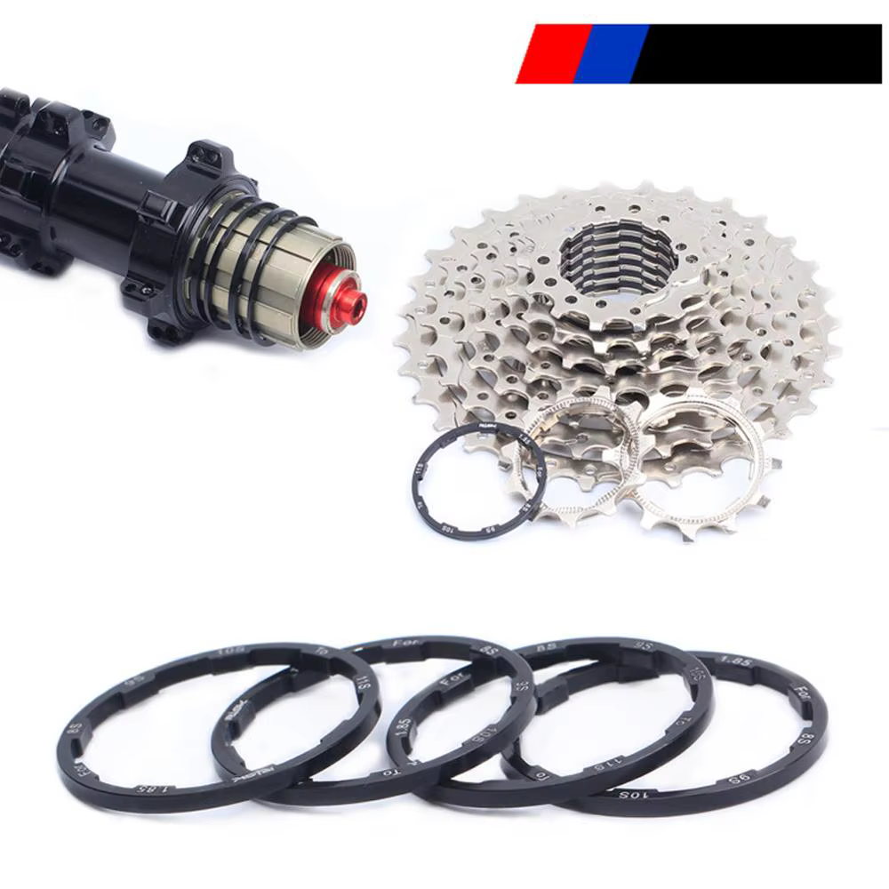 Rondelle de moyeu rainurée pour vélo, entretoises de support inférieur pour vtt, joint de Cassette d