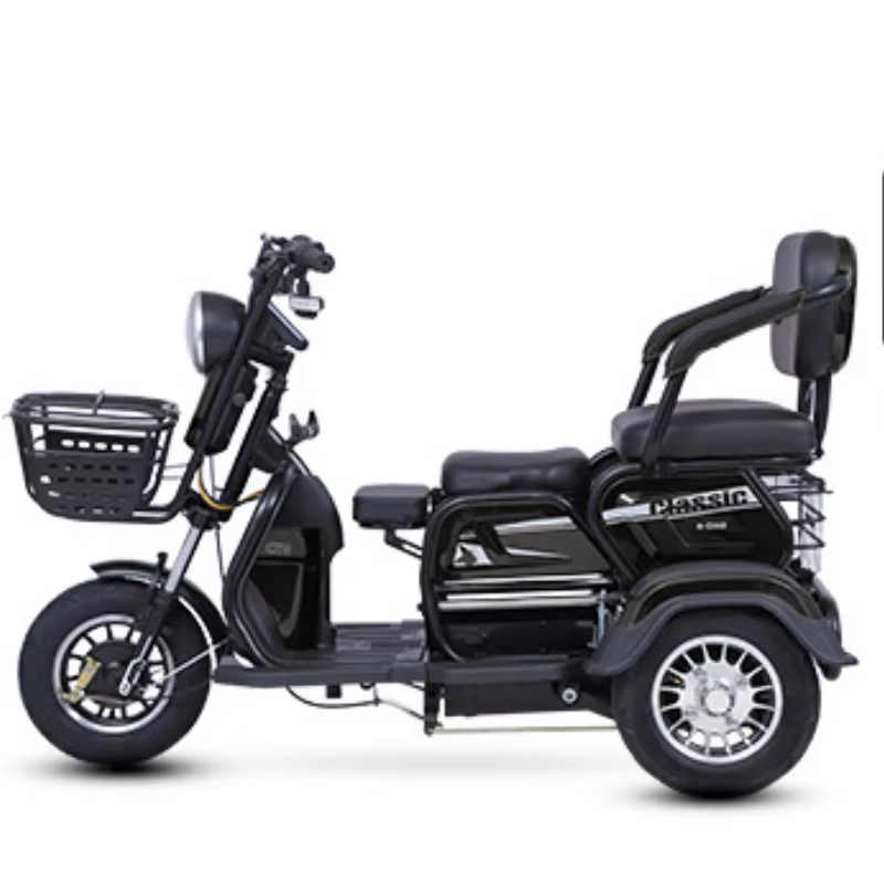 Tricycle électrique à 3 places pour adultes, 1000W, 48V, avec passagers, Scooter de mobilité pour pe