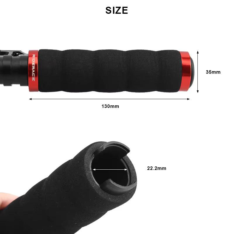 Poignées de vélo en éponge, poignée de guidon de vélo de montagne, ultra légère, douce, antidérapant