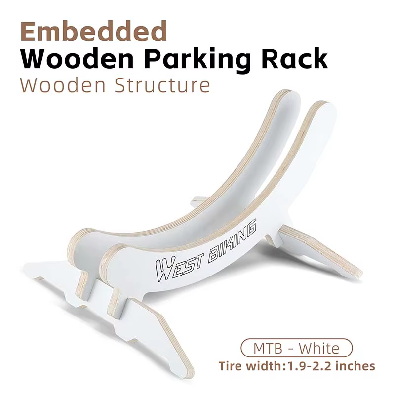 Support de stationnement de vélo réglable en bois WEST BIKING, support détachable en panneau composi