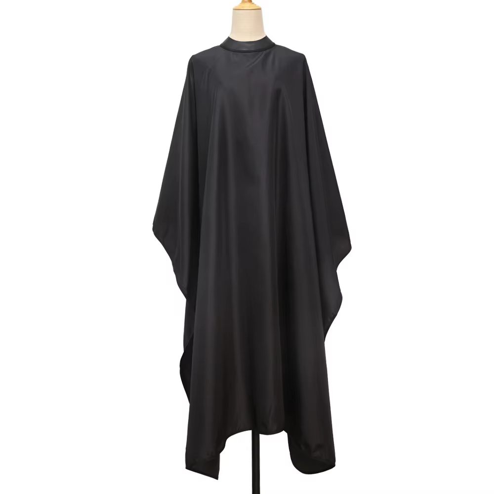 Cape de barbier à col en Silicone, Capes de coiffure de haute qualité, décolleté, fermeture réglable