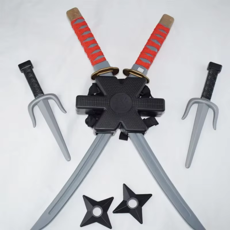 Costume de ninja pour garçons, jouets pour enfants, ensemble de couteaux de cosplay de samouraï japo