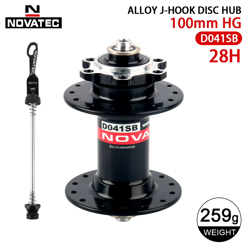 Moyeu VTT Novatec D041SB D042SB pour vélo de montagne, 28H 32H 36H, moyeu à roulements HG, 7 8 9 10 