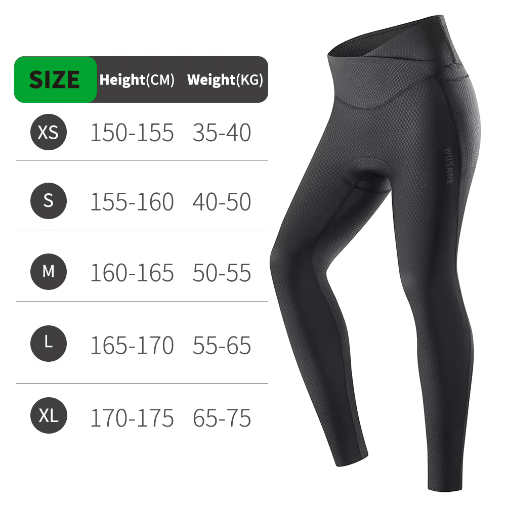 WOSAWE femmes pantalons de cyclisme VTT pantalons de cyclisme Anti-transpiration 5D anti-dérapant re