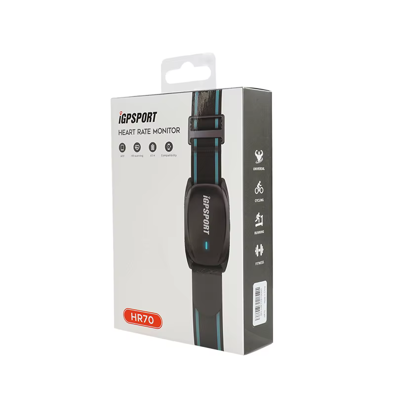 IGPSPORT HR 70 HR70 moniteur de fréquence cardiaque Support de cyclisme ANT + pour Garmin Bryton iGP