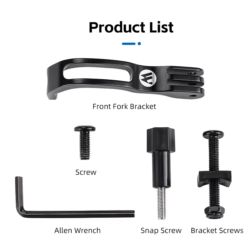 WEST BIKING-Support d'éclairage de fourche avant en alliage d'aluminium réglable, support rapide pou