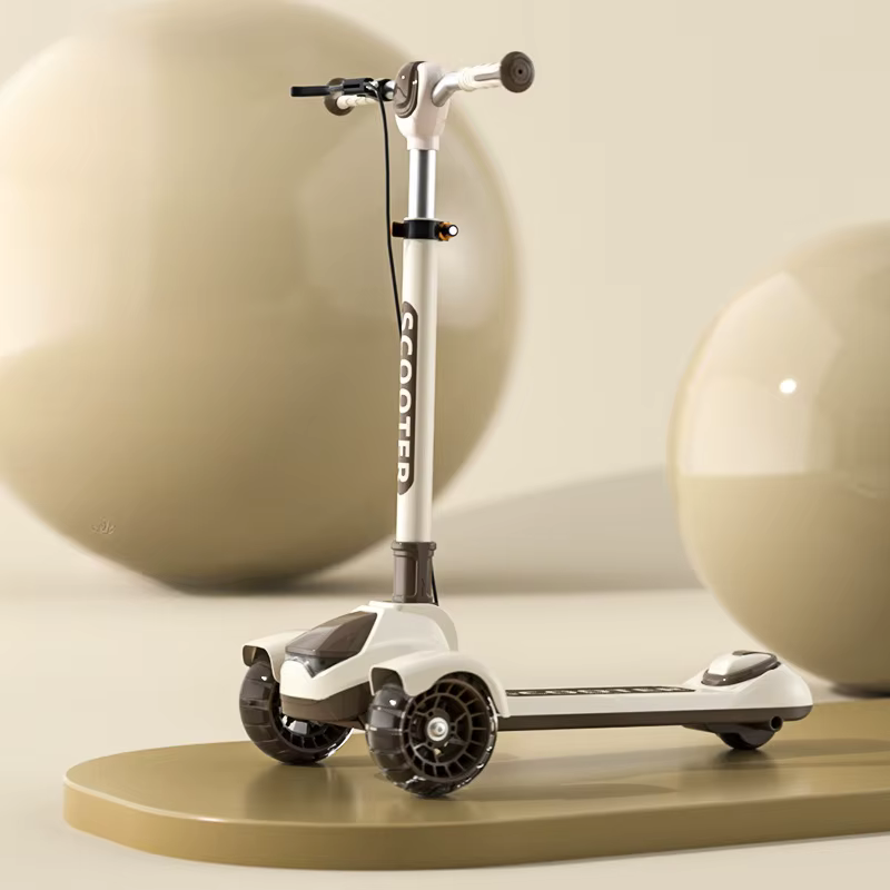 Trottinette pour enfants, adolescents et adultes avec frein à main, trottinette pliable à 3 roues, c