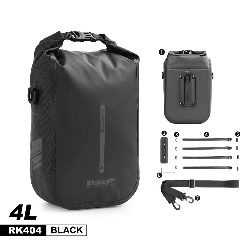 Bal inowalk-Sac de vélo étanche pour fourche à dégagement rapide, sacoche avant pour scooter électri