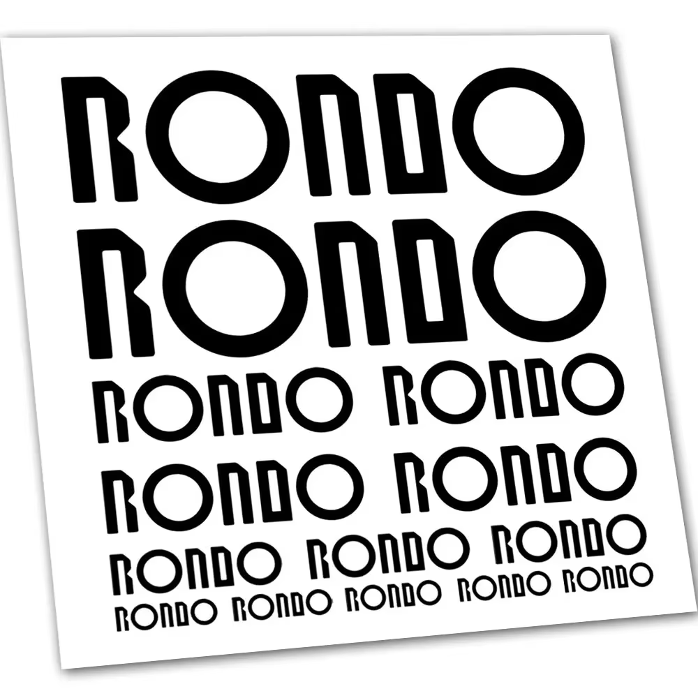Ensemble de décalcomanies pour cadre de vélo Rondo, graphique en vinyle découpé, cyclisme, équitatio