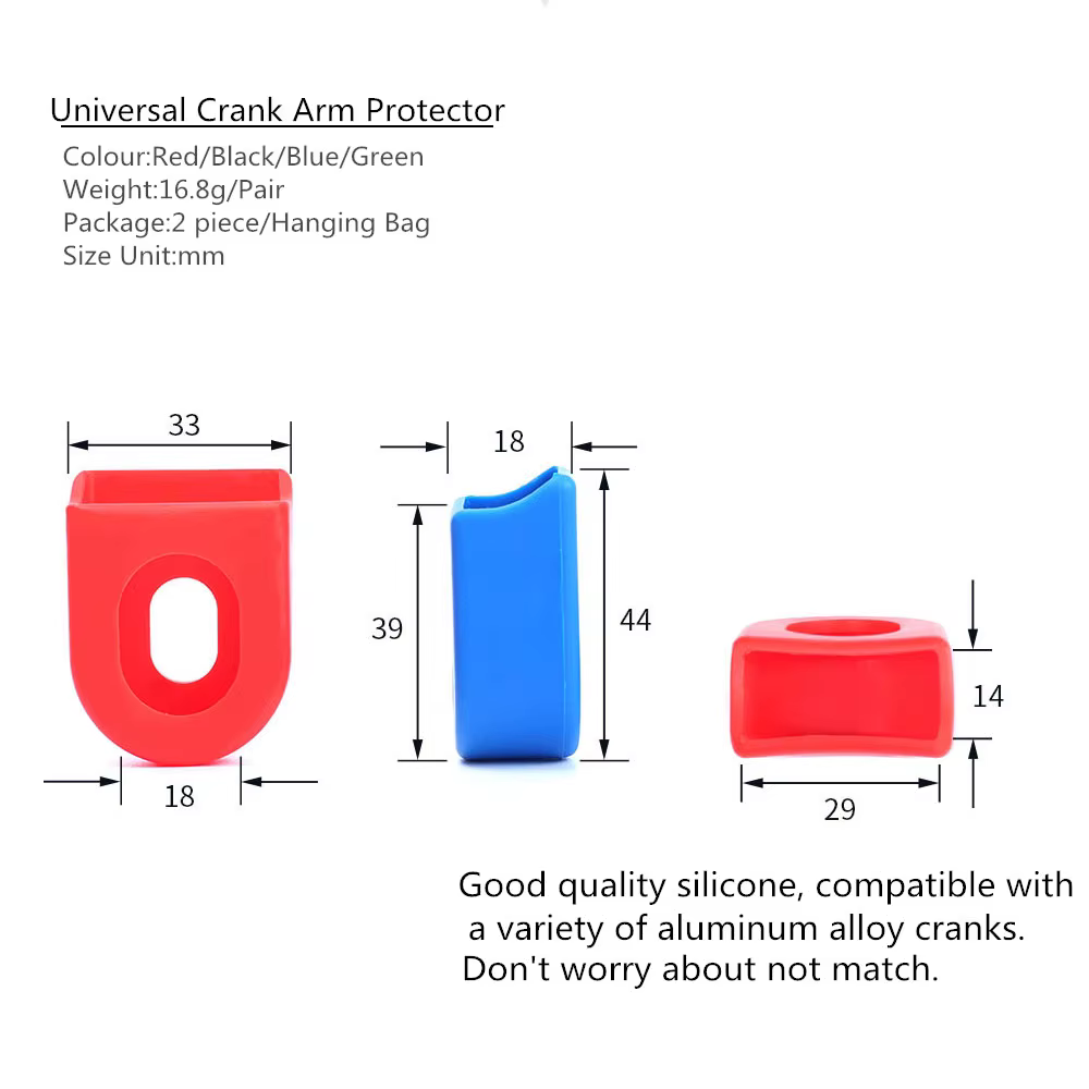 Risque 2 pièces Silicone vélo manivelle bras protecteur couverture montagne route vélo universel péd