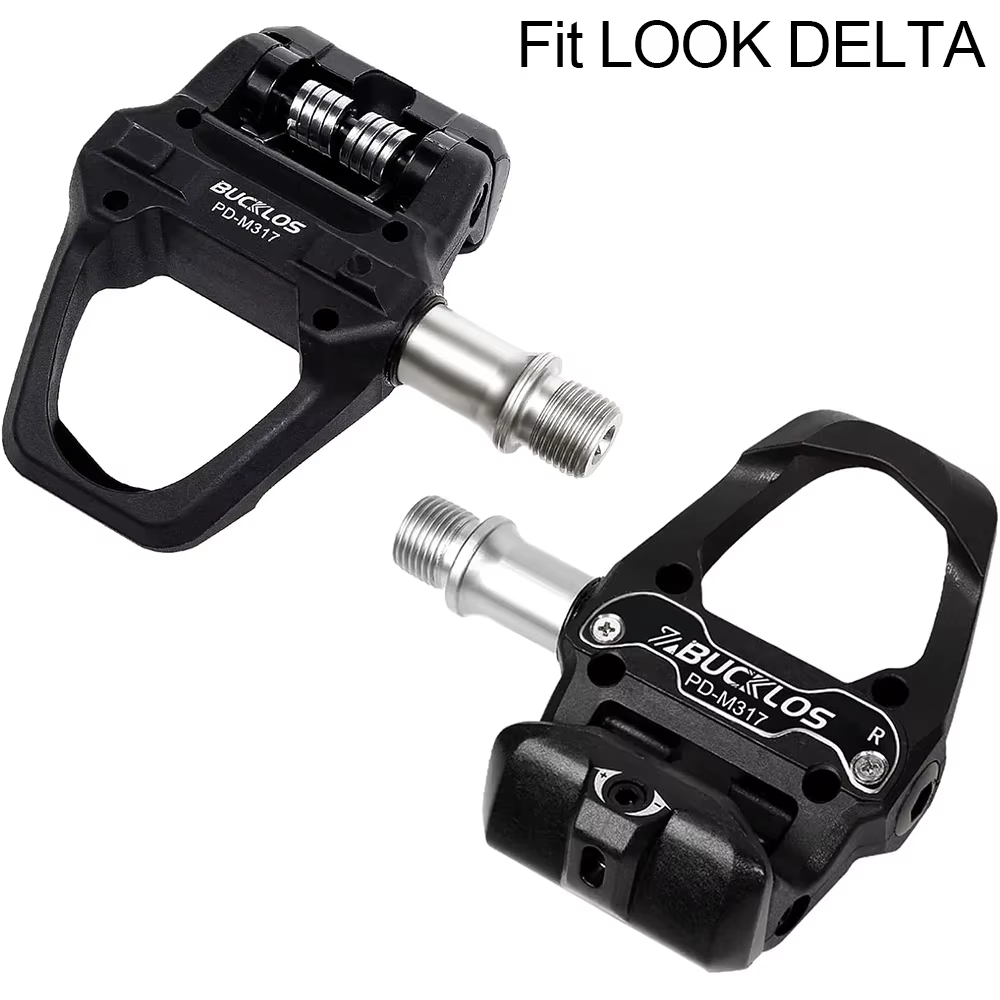 BUCKLOS pour SPD/LOOK DELTA pédale de vélo double fonction vélo pédale autobloquante pédales de VTT 
