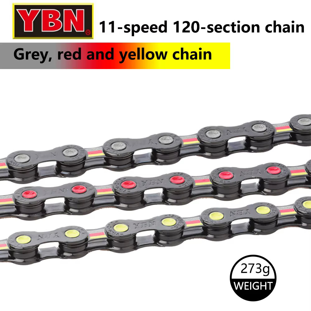 YBN chaîne de vélo 11 12 vitesses vtt chaînes de vélo de route chaîne de couleur bonbon pour système
