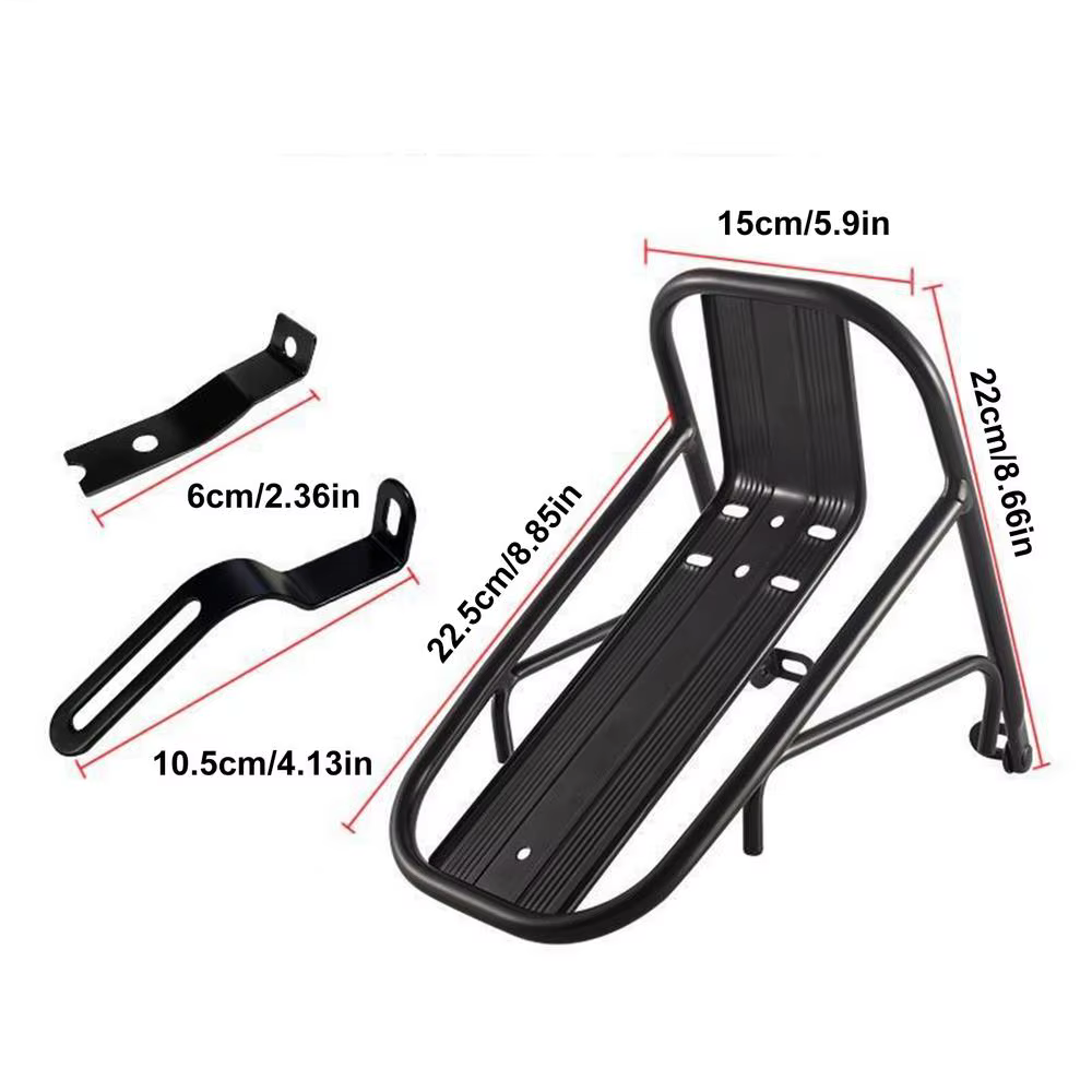 Porte-bagages avant de vélo en alliage d'aluminium, porte-bagages avant Stable pour vélo de montagne