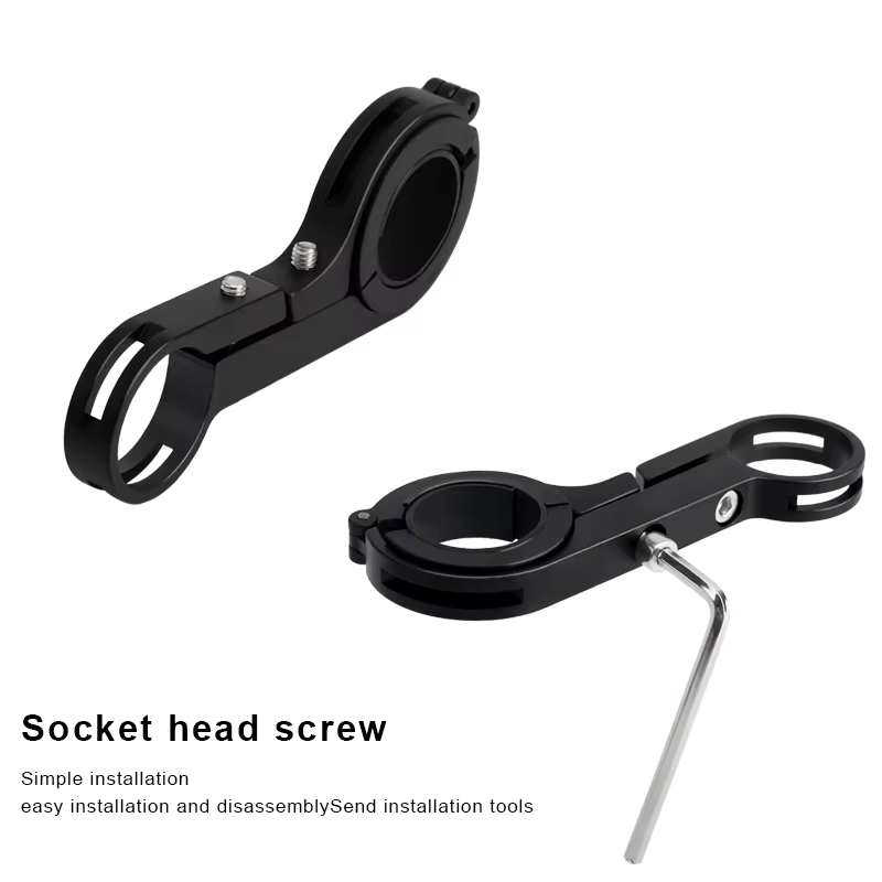 Support de barres de poignée de vélo en alliage d'aluminium, supports en Fiber de carbone pour phare
