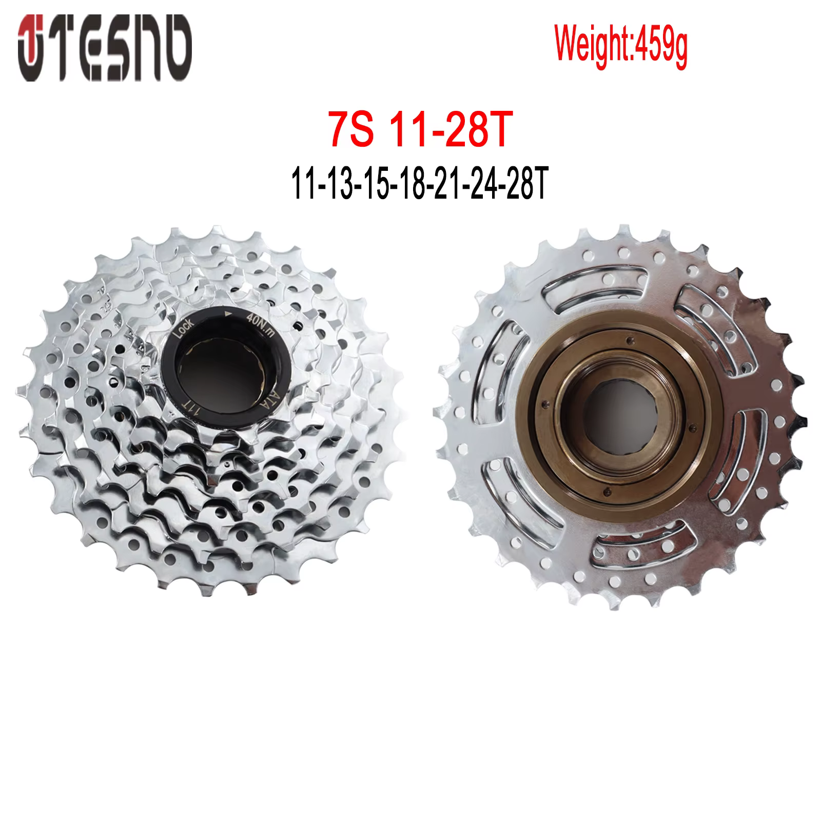 Pignon de vélo à 7/8 vitesses 11-28-32T, roue libre à filetage de vélo, partie de vélo, roue libre r