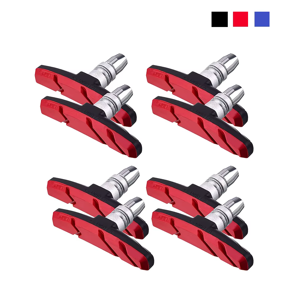 4 paires de plaquettes de frein silencieuses en forme de V, adaptées aux vélos de route BMX, plaquet