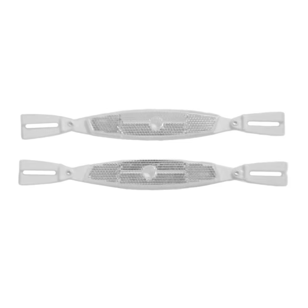 1 paire de réflecteurs de rayons de vélo ABS, accessoires de bicyclette d'avertissement, réflecteurs