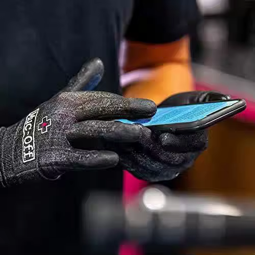 Gants de vélo Muc Off D30 Rock Graffiti, confortables, antidérapants, compatibles avec les écrans ta