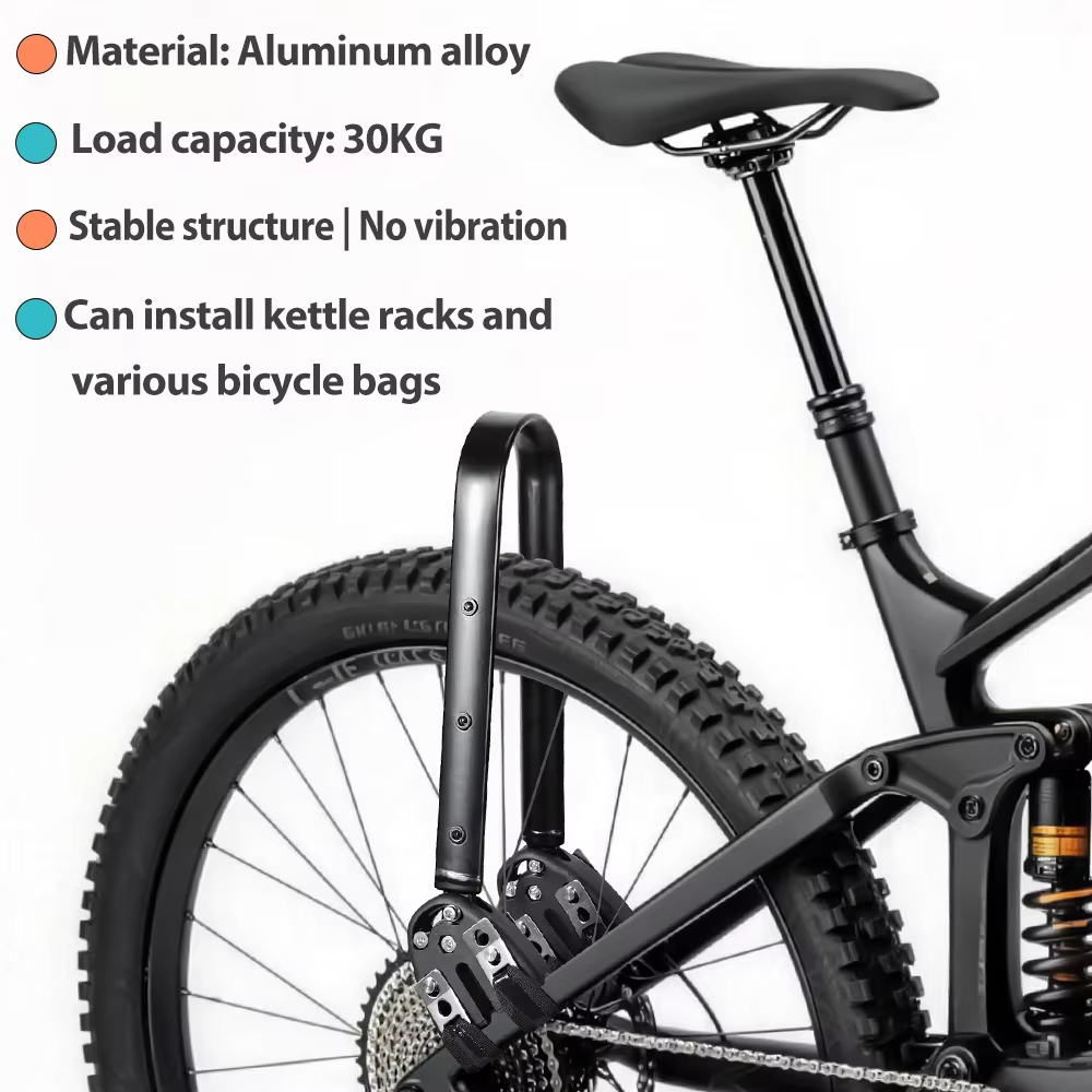 Porte-bagages de vélo réglable en alliage d'aluminium, universel pour vélo de gravier, étagère arriè