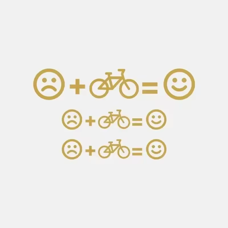 1 ensemble d'autocollants personnalisés pour vélo, autocollants en vinyle avec émoticônes pour VTT, 