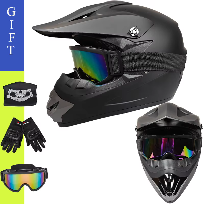 Casque de moto, visière de protection pour moto, casque de VTT