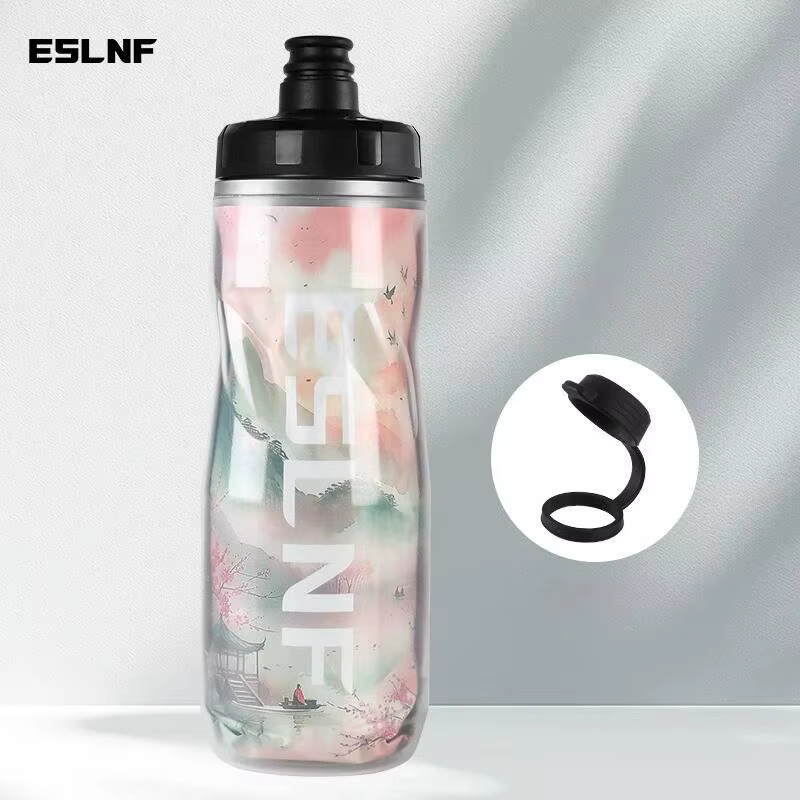 Bouteilles isothermes et protégées contre le froid ESLNF 610 ml PP5 pour vélo - Gourde de sport pour