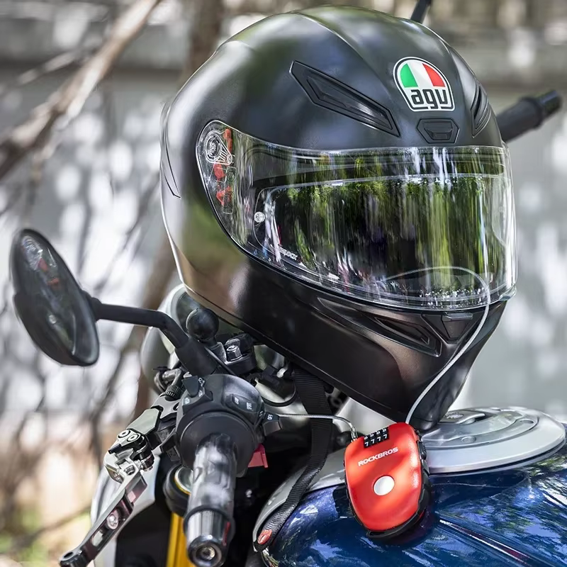 ROCKBROS Portable mot de passe vélo serrure moto casque fil serrure vélo antivol câble BMX Scooter s