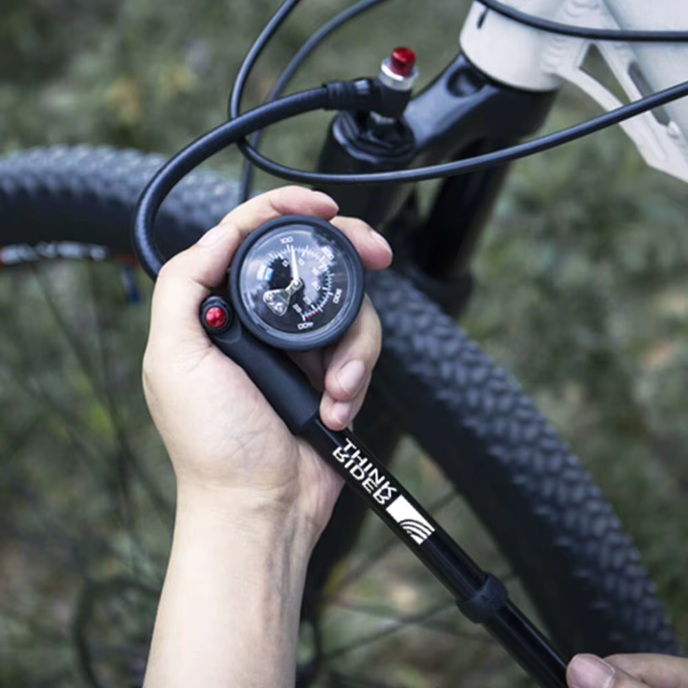 ThinkRider Portable Haute pression 300psi Vélo Pompe À Air avec Jauge pour Fourche et Arrière Suspen