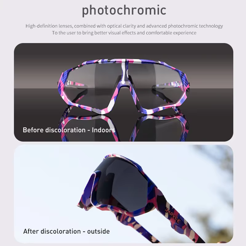 Kapvoe photochromique sport cyclisme lunettes pour hommes femmes vtt montagne route lunettes de vélo