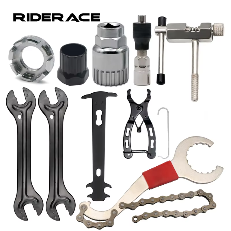 Ensembles d'outils de réparation de vélo, disjoncteur de chaîne, extracteur de manivelle, règle de m