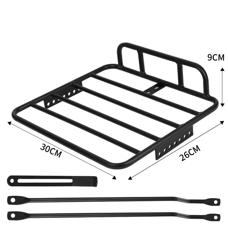 Panier d'étagère avant de vélo en gravier de voyage 700C, support multifonctionnel d'évasion, panier